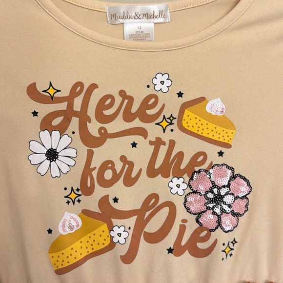 Here for the pie stretchy dress girls 12 - Picture 3 of 4